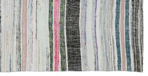 Girit Bej Çizgili Yün El Dokuma Halısı 148 x 294 Apex Unique