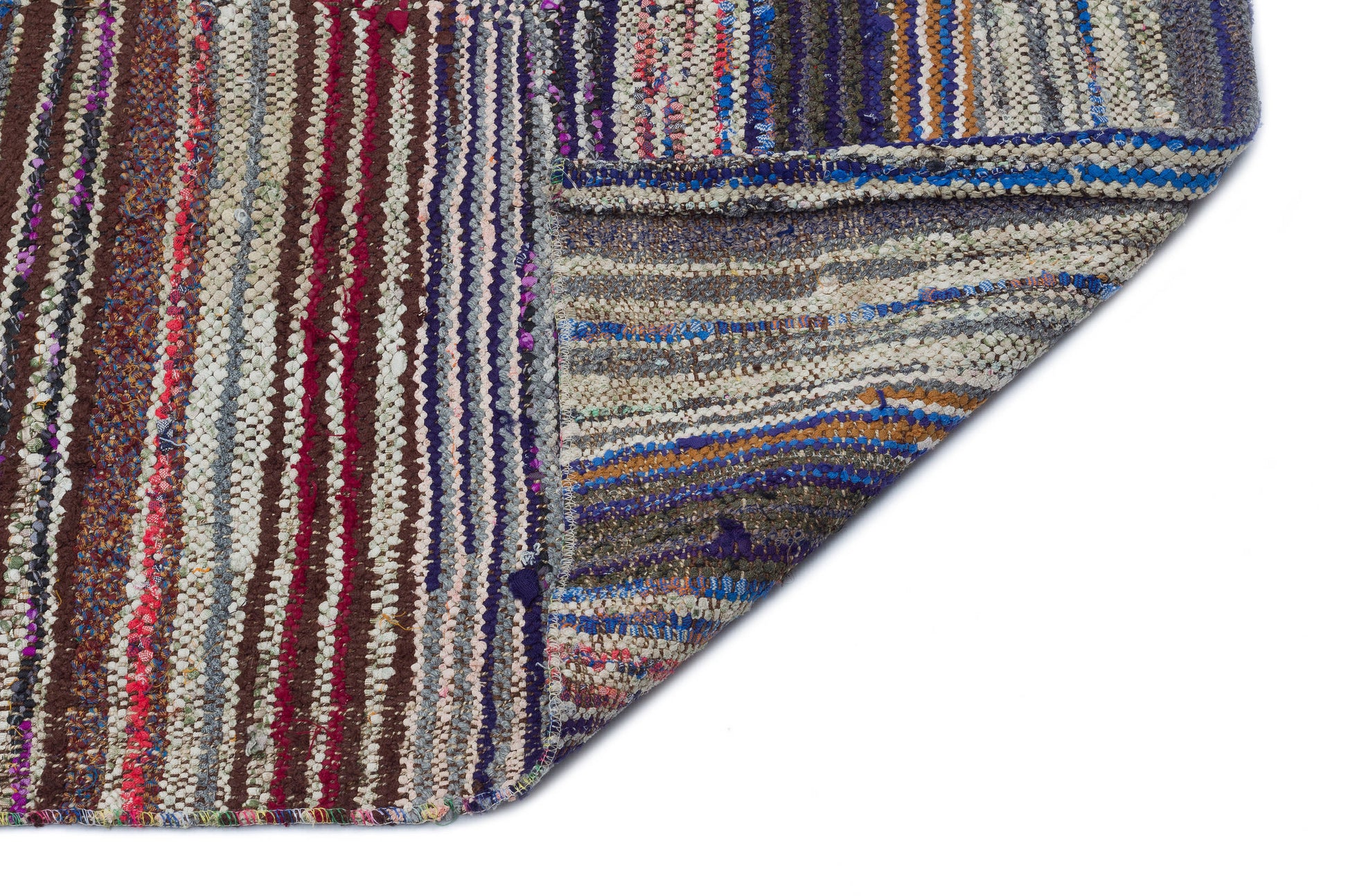 Girit Bej Çizgili Yün El Dokuma Halısı 151 x 247 Apex Unique