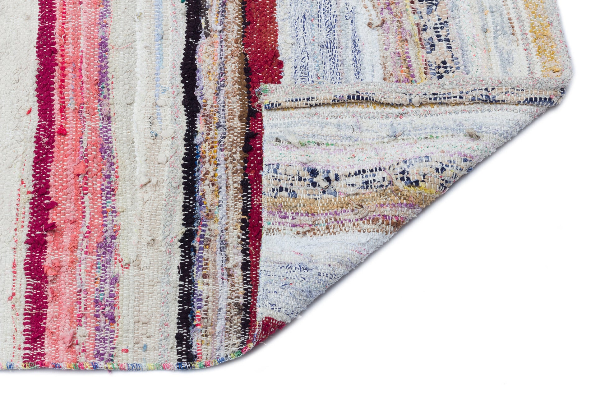 Girit Bej Çizgili Yün El Dokuma Halısı 160 x 286 Apex Unique