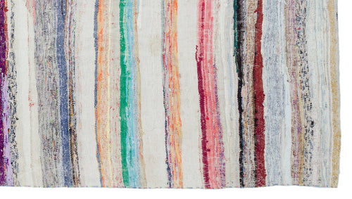 Girit Bej Çizgili Yün El Dokuma Halısı 160 x 286 Apex Unique