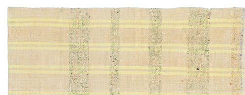 Girit Bej Çizgili Yün El Dokuma Halısı 081 x 220 Apex Unique