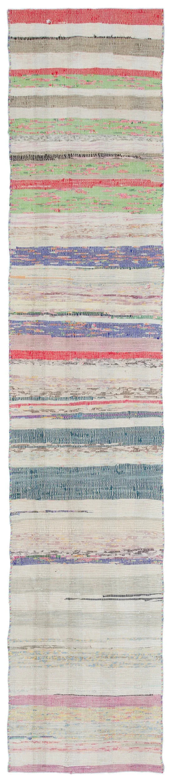 Bej Bohem Modern Yün Halı 62x306
