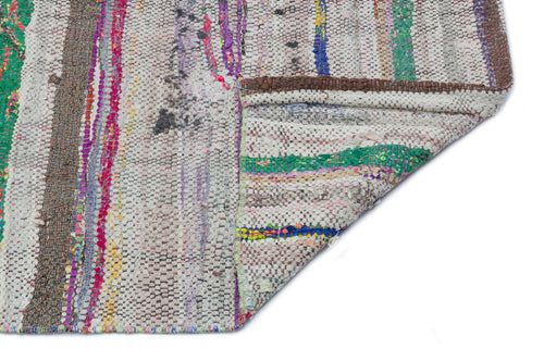 Girit Bej Çizgili Yün El Dokuma Halısı 150 x 292 Apex Unique