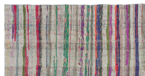 Girit Bej Çizgili Yün El Dokuma Halısı 150 x 292 Apex Unique