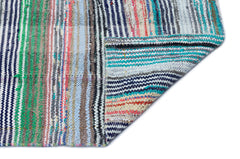 Girit Bej Çizgili Yün El Dokuma Halısı 128 x 335 Apex Unique