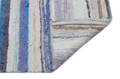 Girit Bej Çizgili Yün El Dokuma Halısı 131 x 396 Apex Unique