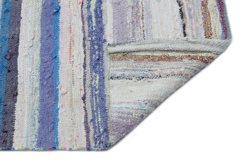 Girit Bej Çizgili Yün El Dokuma Halısı 131 x 396 Apex Unique