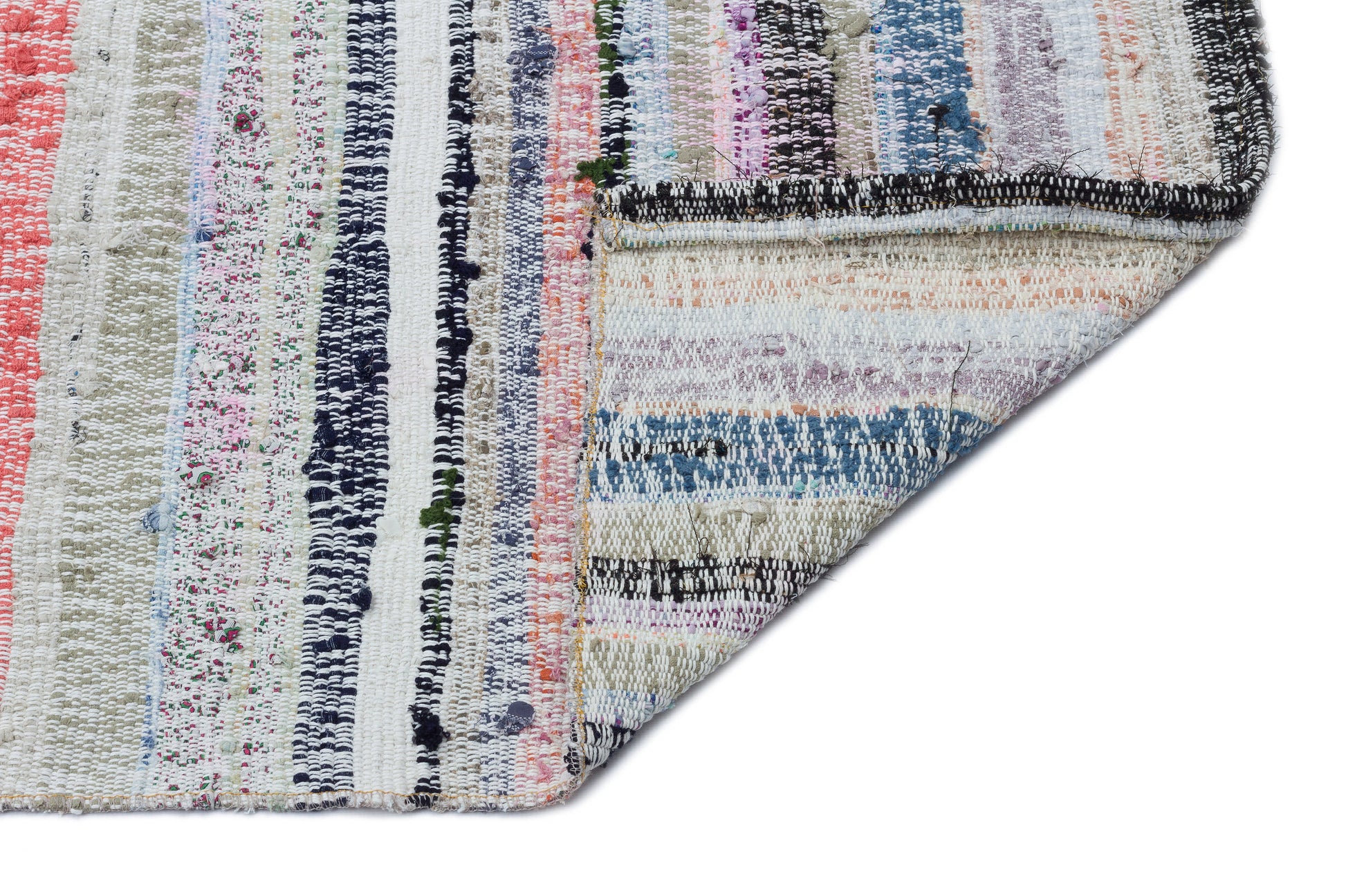 Girit Bej Çizgili Yün El Dokuma Halısı 180 x 417 Apex Unique