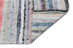 Girit Bej Çizgili Yün El Dokuma Halısı 180 x 417 Apex Unique