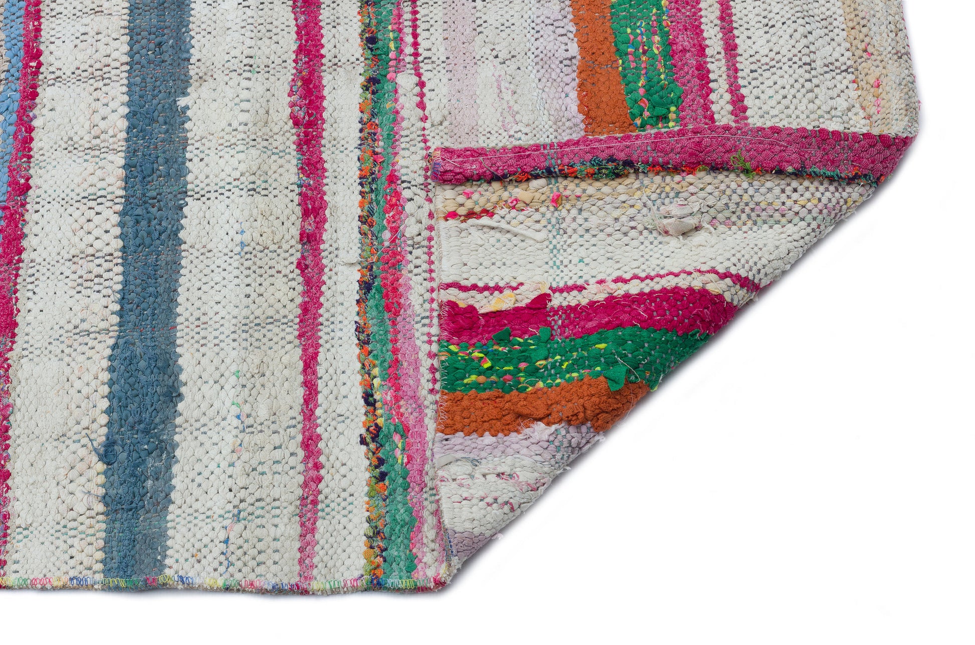 Girit Bej Çizgili Yün El Dokuma Halısı 172 x 398 Apex Unique