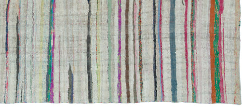 Girit Bej Çizgili Yün El Dokuma Halısı 172 x 398 Apex Unique