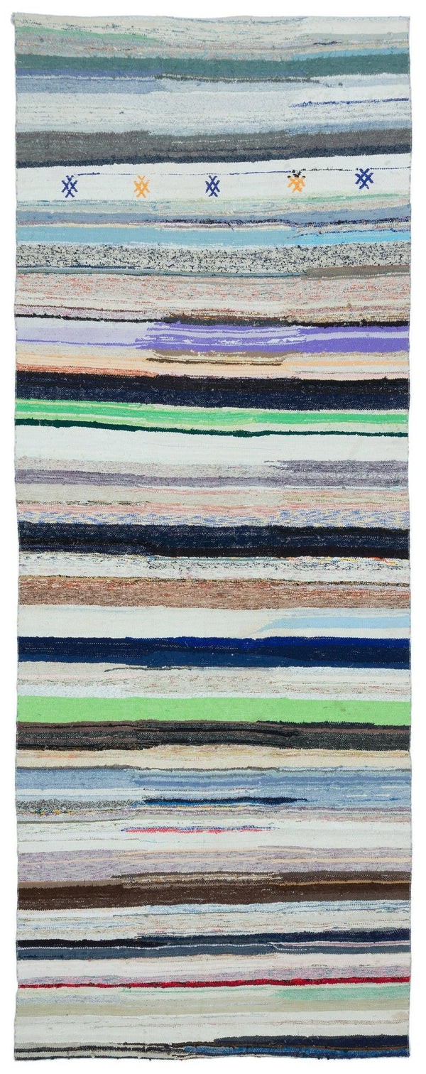 Bej Anadolu Bohem Modern Yün Halı 164x435 - Özel Seri