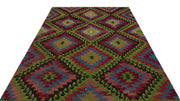 Bordo Kırmızı Anadolu Bohem Geometrik Yün Halı 190x267 - Özel Seri