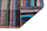 Gri Anadolu Bohem Geometrik Yün Halı 120x290 - Özel Seri
