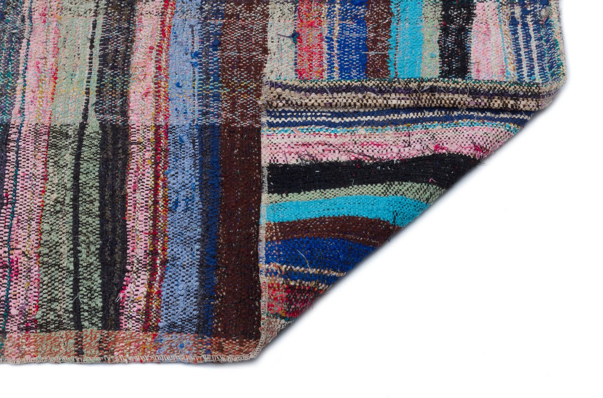 Gri Anadolu Bohem Geometrik Yün Halı 120x290 - Özel Seri