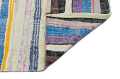 Girit Bej Çizgili Yün El Dokuma Halısı 174 x 270 Apex Unique