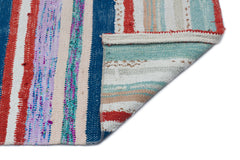 Girit Bej Çizgili Yün El Dokuma Halısı 135 x 305 Apex Unique