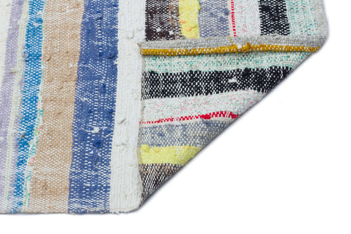 Girit Bej Çizgili Yün El Dokuma Halısı 143 x 370 Apex Unique