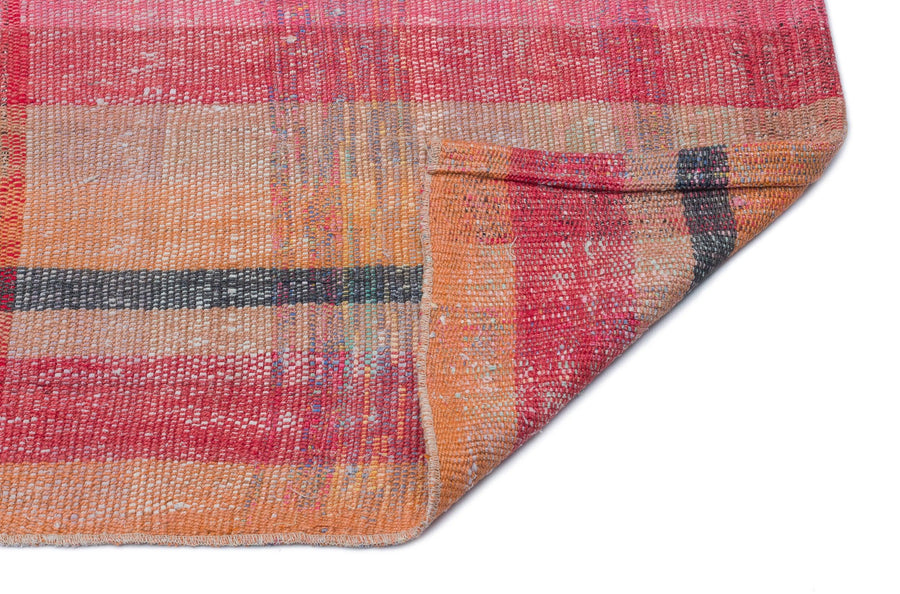 Turuncu Anadolu Bohem Modern Yün Halı 100x228 - Özel Seri