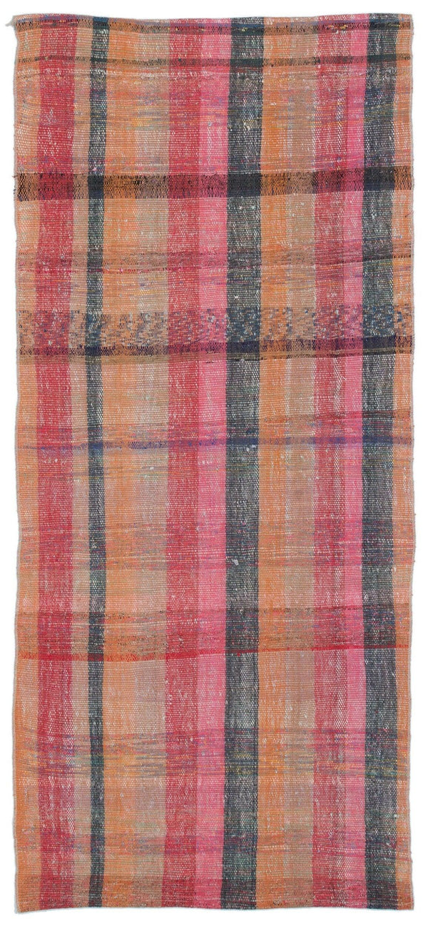 Turuncu Anadolu Bohem Modern Yün Halı 100x228 - Özel Seri