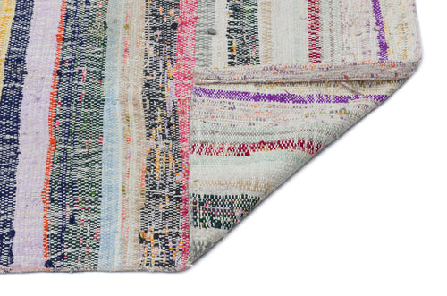 Girit Bej Çizgili Yün El Dokuma Halısı 162 x 330 Apex Unique