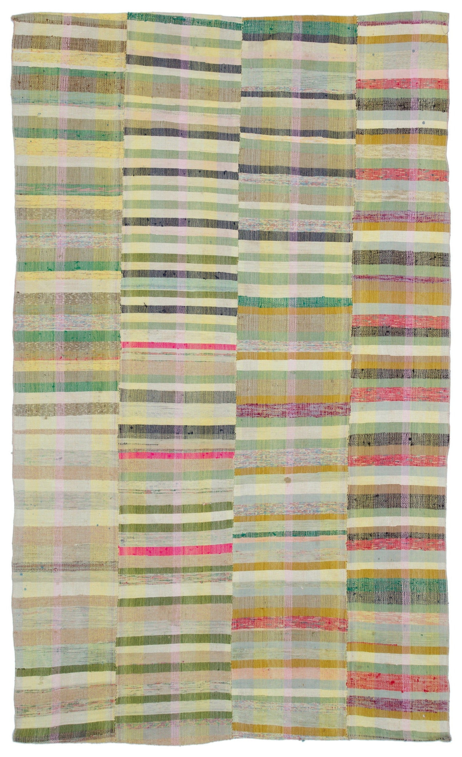 Girit Bej Çizgili Yün El Dokuma Halısı 170 x 287 Apex Unique