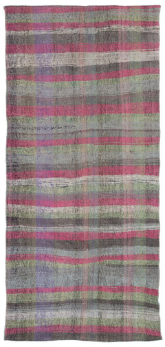 Girit Bej Çizgili Yün El Dokuma Halısı 140 x 297 Apex Unique