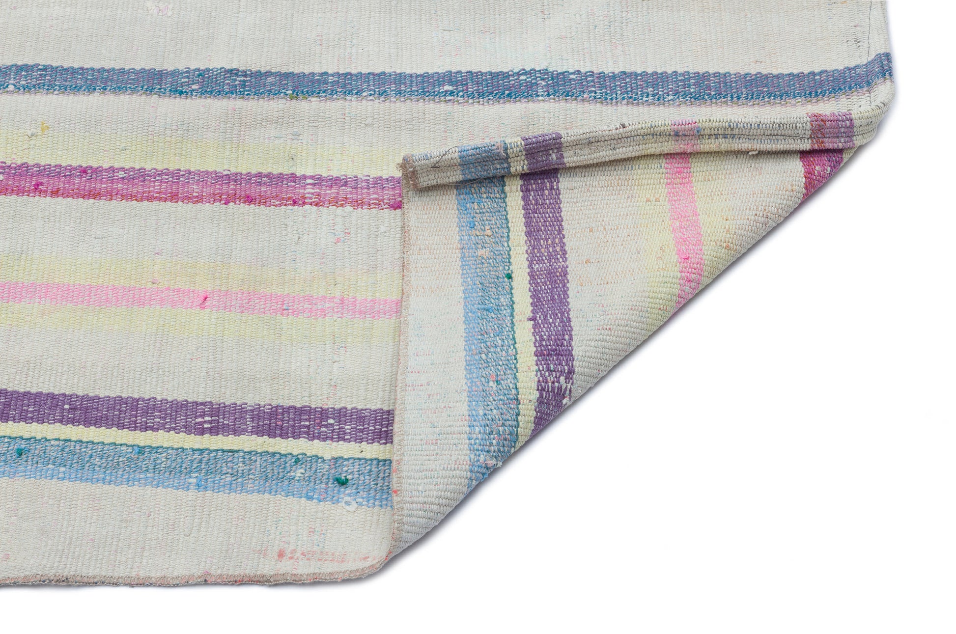 Girit Bej Çizgili Yün El Dokuma Halısı 160 x 296 Apex Unique