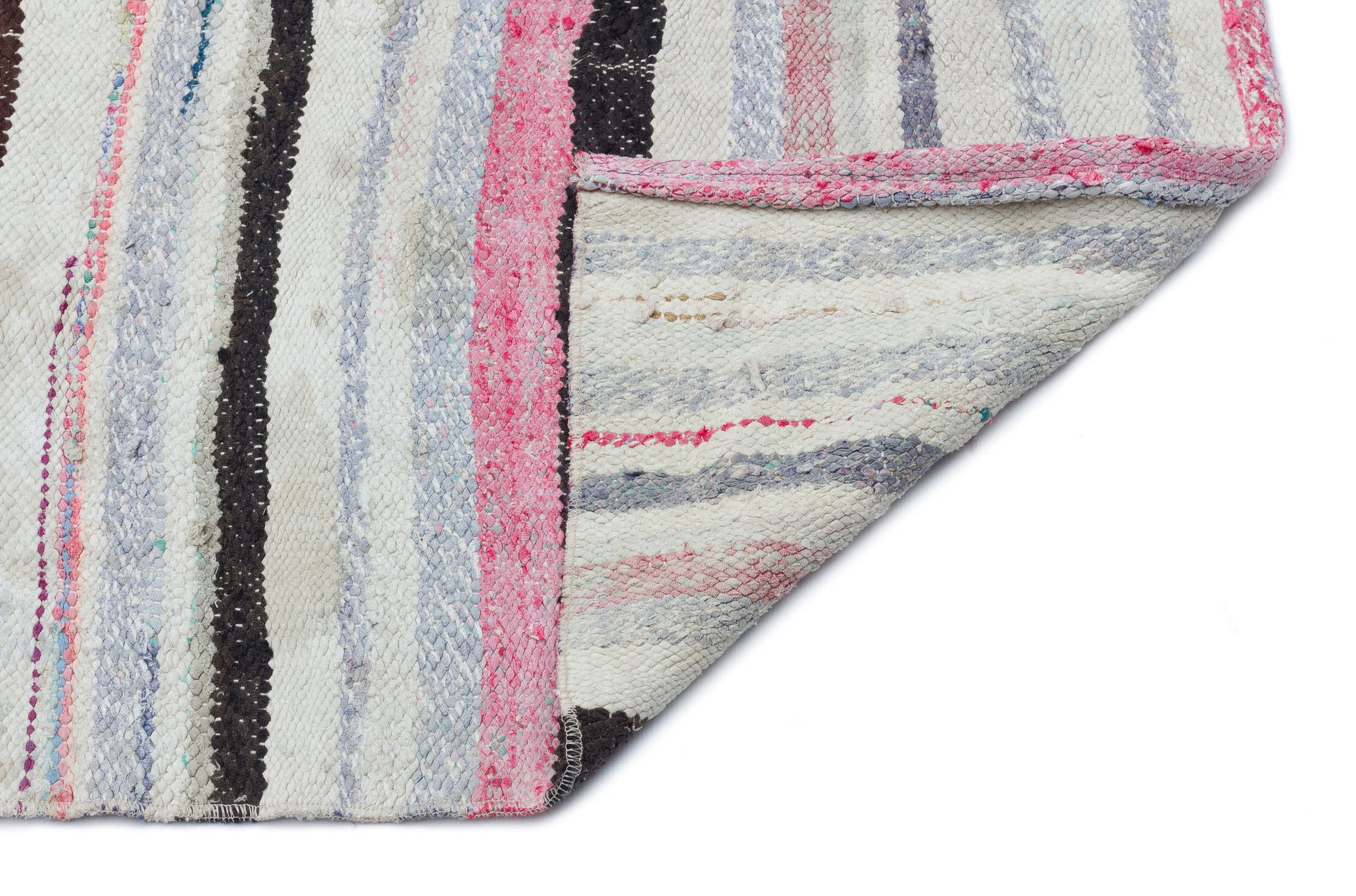 Girit Bej Çizgili Yün El Dokuma Halısı 165 x 285 Apex Unique