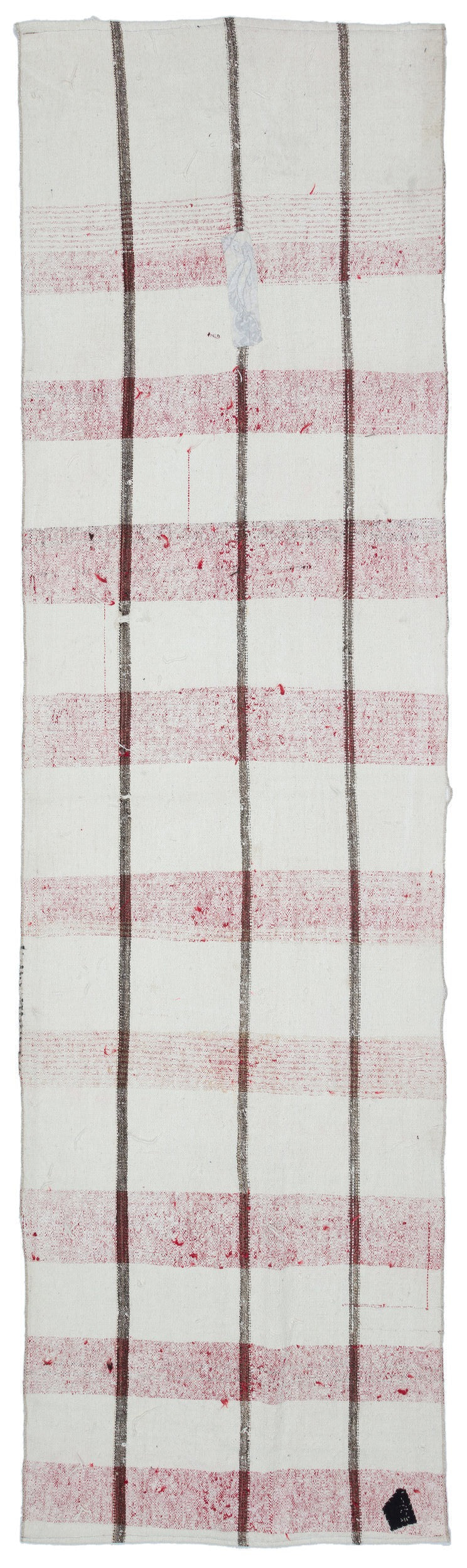 Girit Bej Çizgili Yün El Dokuma Halısı 097 x 345 Apex Unique