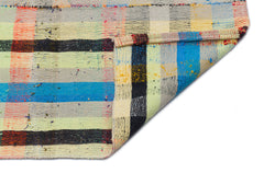 Girit Bej Çizgili Yün El Dokuma Halısı 174 x 240 Apex Unique