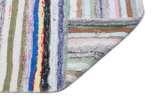 Girit Bej Çizgili Yün El Dokuma Halısı 150 x 293 Apex Unique