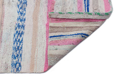 Girit Bej Çizgili Yün El Dokuma Halısı 143 x 382 Apex Unique