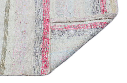 Girit Bej Çizgili Yün El Dokuma Halısı 138 x 380 Apex Unique