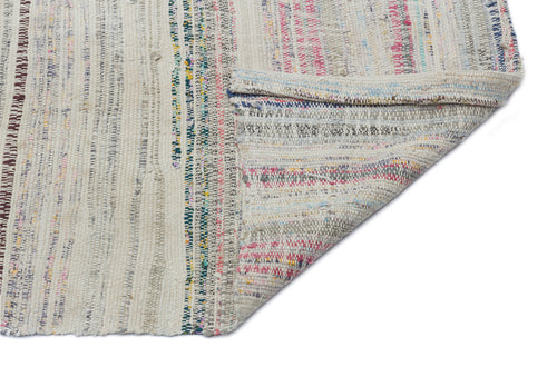 Girit Bej Çizgili Yün El Dokuma Halısı 164 x 254 Apex Unique