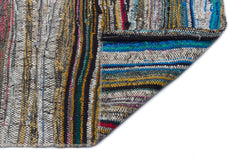 Girit Bej Çizgili Yün El Dokuma Halısı 135 x 310 Apex Unique