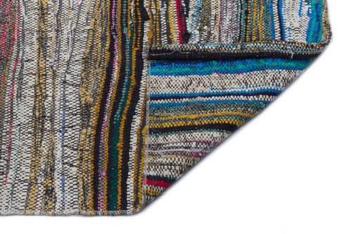 Girit Bej Çizgili Yün El Dokuma Halısı 135 x 310 Apex Unique