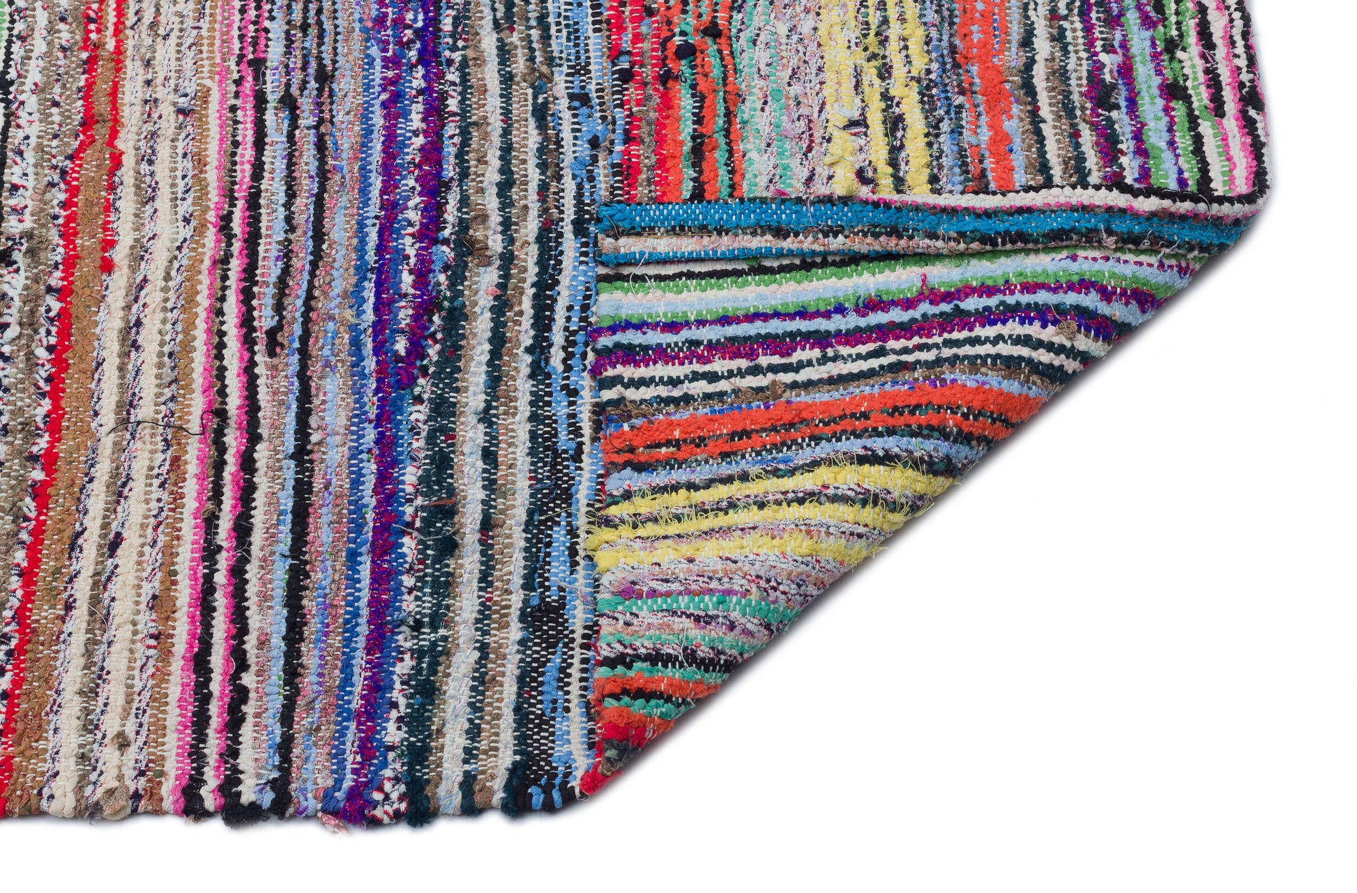 Girit Bej Çizgili Yün El Dokuma Halısı 151 x 300 Apex Unique