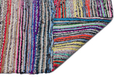 Girit Bej Çizgili Yün El Dokuma Halısı 151 x 300 Apex Unique