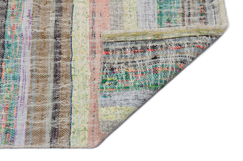 Girit Bej Çizgili Yün El Dokuma Halısı 181 x 248 Apex Unique