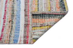 Girit Bej Çizgili Yün El Dokuma Halısı 177 x 430 Apex Unique