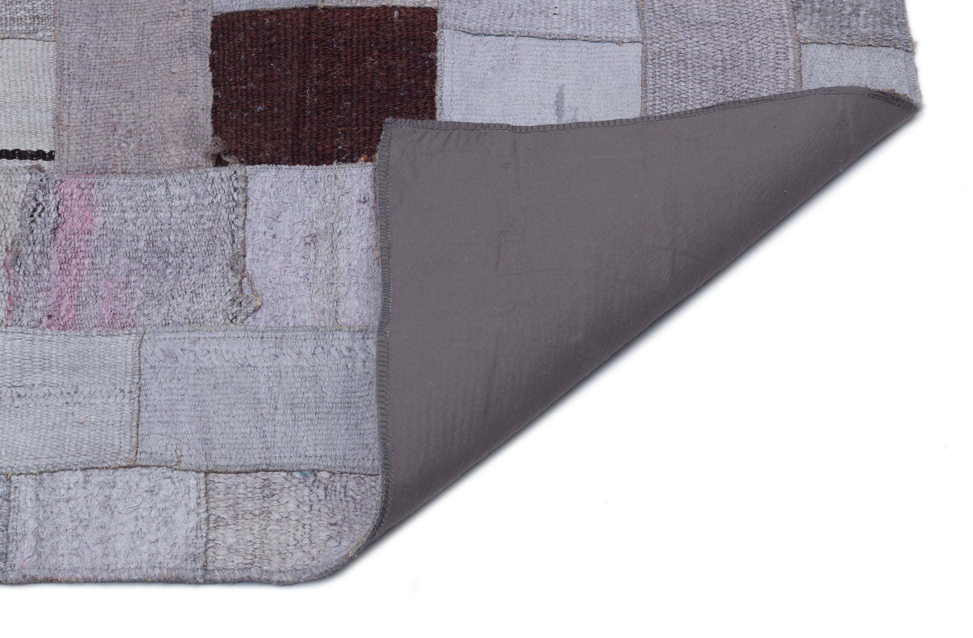 Teselya Mor Patchwork Yün El Dokuma Halısı 160 x 230 Apex Unique