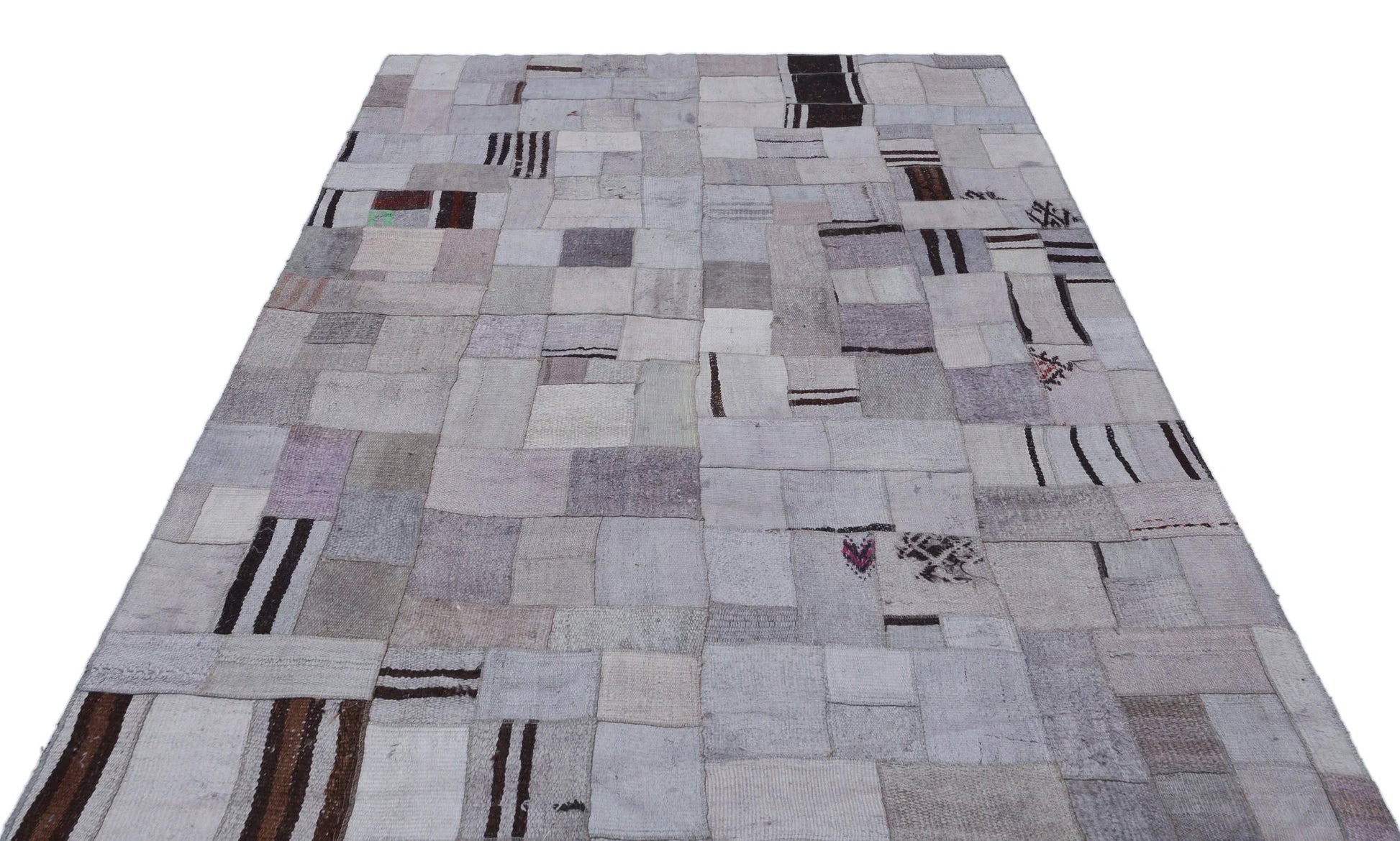 Mavi Anadolu Bohem Geometrik Yün Halı 170x240 - Özel Seri