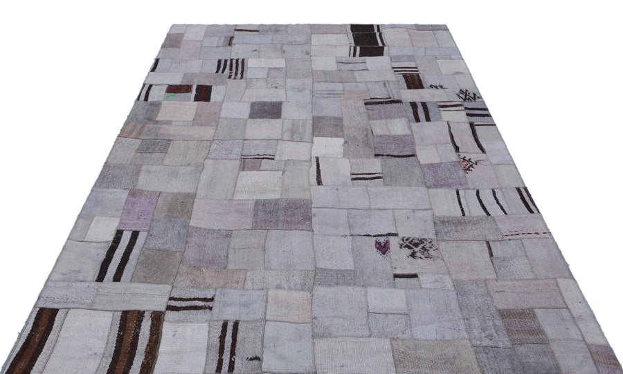 Mavi Anadolu Bohem Geometrik Yün Halı 170x240 - Özel Seri