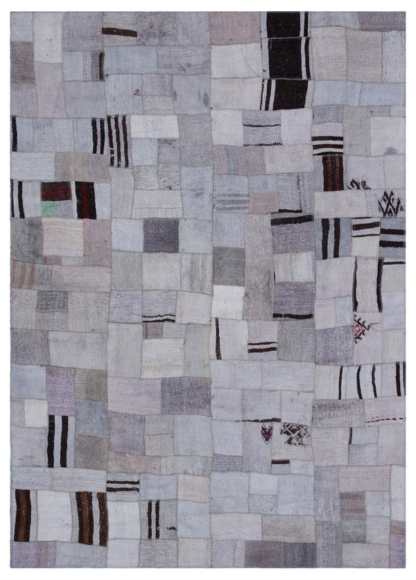 Mavi Anadolu Bohem Geometrik Yün Halı 170x240 - Özel Seri