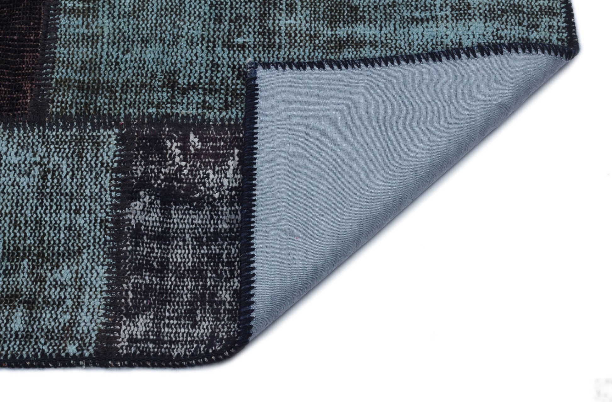 Iskece Siyah Eskitme Yün El Dokuma Halısı 120 x 180 Apex Unique