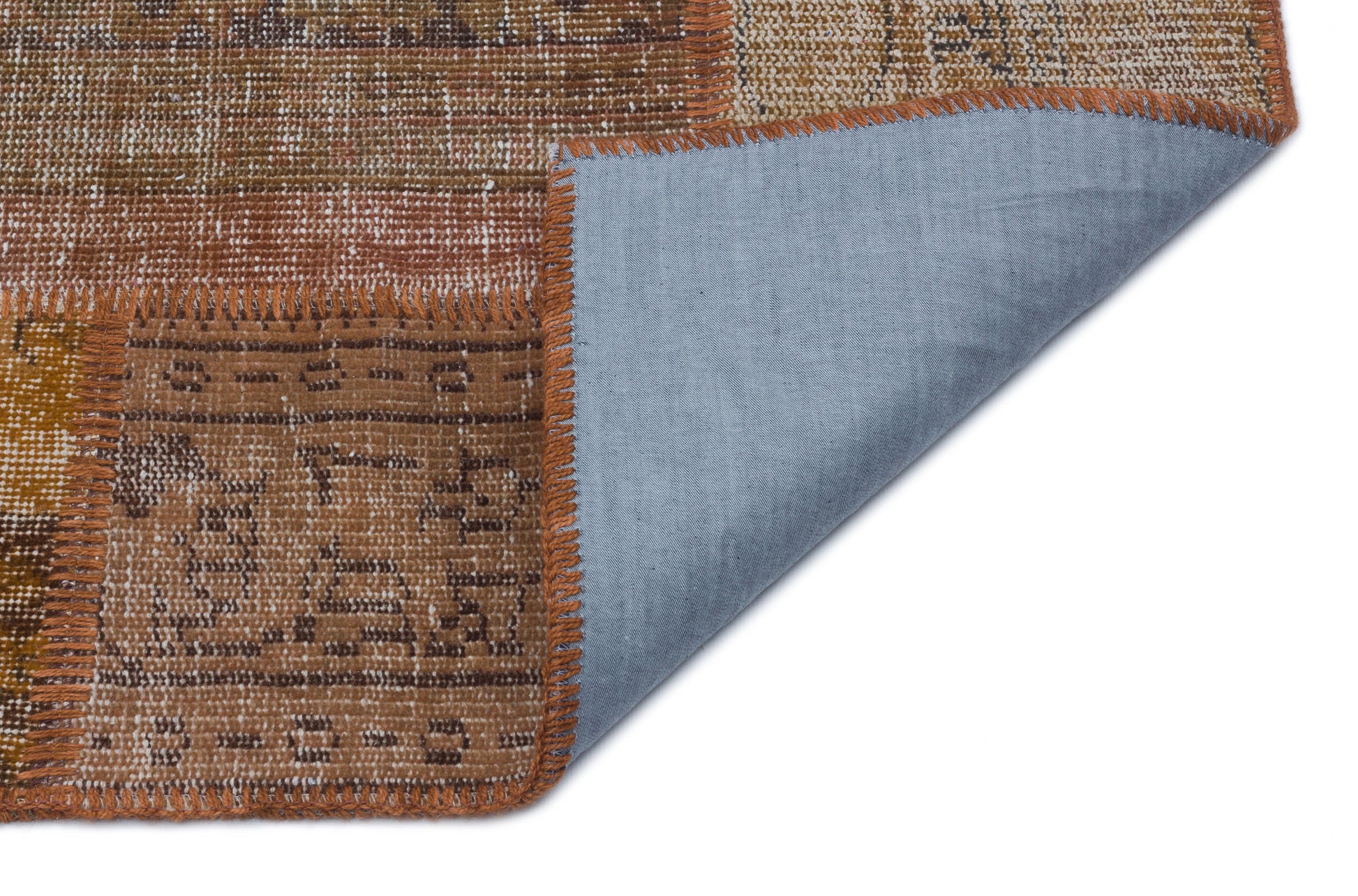 Iskece Kahverengi Eskitme Yün El Dokuma Halısı 120 x 180 Apex Unique
