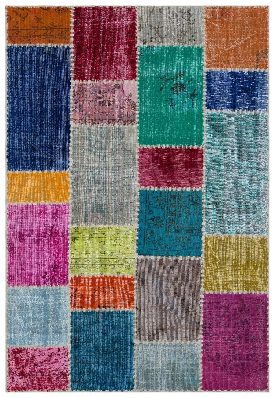 Bej Bohem Eskitme Yün Halı 160x230