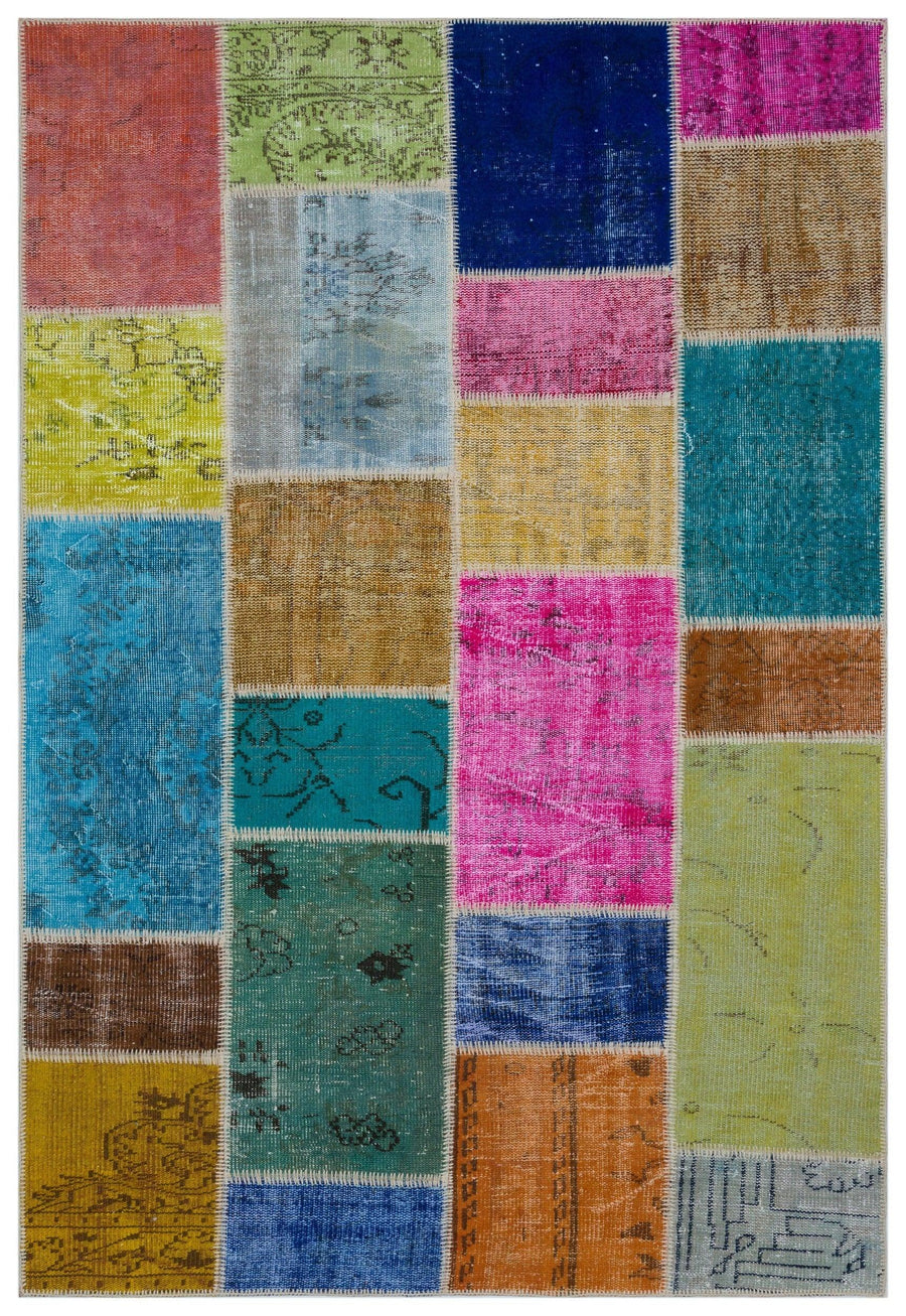 Bej Anadolu Bohem Eskitme Yün Halı 160x230 - Özel Seri