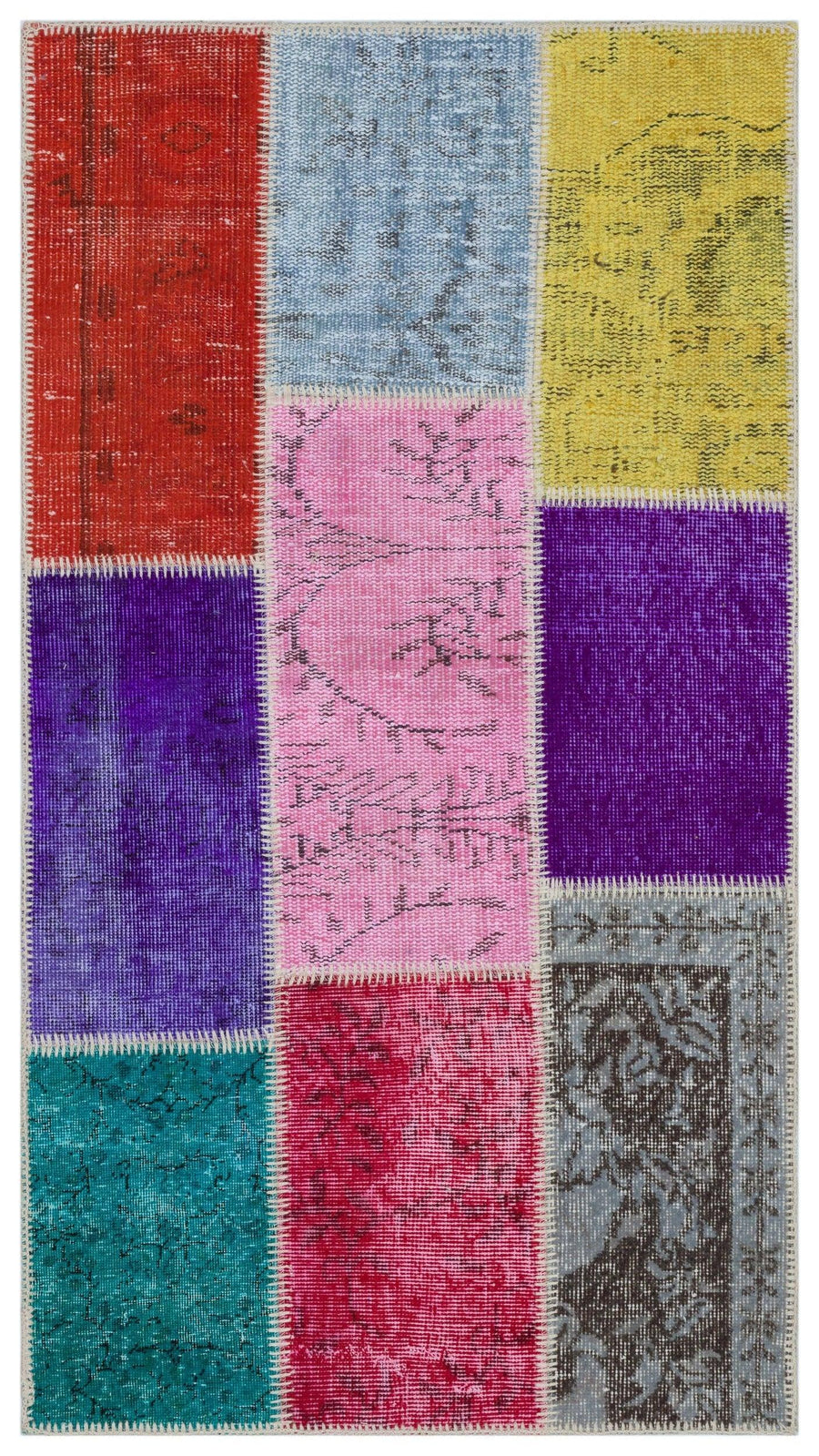 Bej Anadolu Bohem Modern Yün Halı 80x150 - Özel Seri